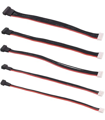 Balance Plug Leads Apex RC JST-XH 3S Balance Connectors - 5 Pack With 6 ...