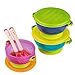 Stay Put Baby Feeding Bowls,3 Size Baby Bowl Set,Baby Utensils Bowls and Spoons,Bpa Free