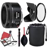Canon EF 50mm F/1.8 STM Lens + Accessory Bundle