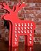 Red Reindeer Advent Calendar by Clever Creations | 24 Day Countdown to Christmas Calendar | Premium Décor | Painted Rudolph | Wood Construction | Cute Holiday Decoration | Measures 15