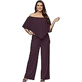 KOH KOH Womens 2026 Long Pant Strapless Off Shoulder Pocket One Piece Jumpsuit Outfit