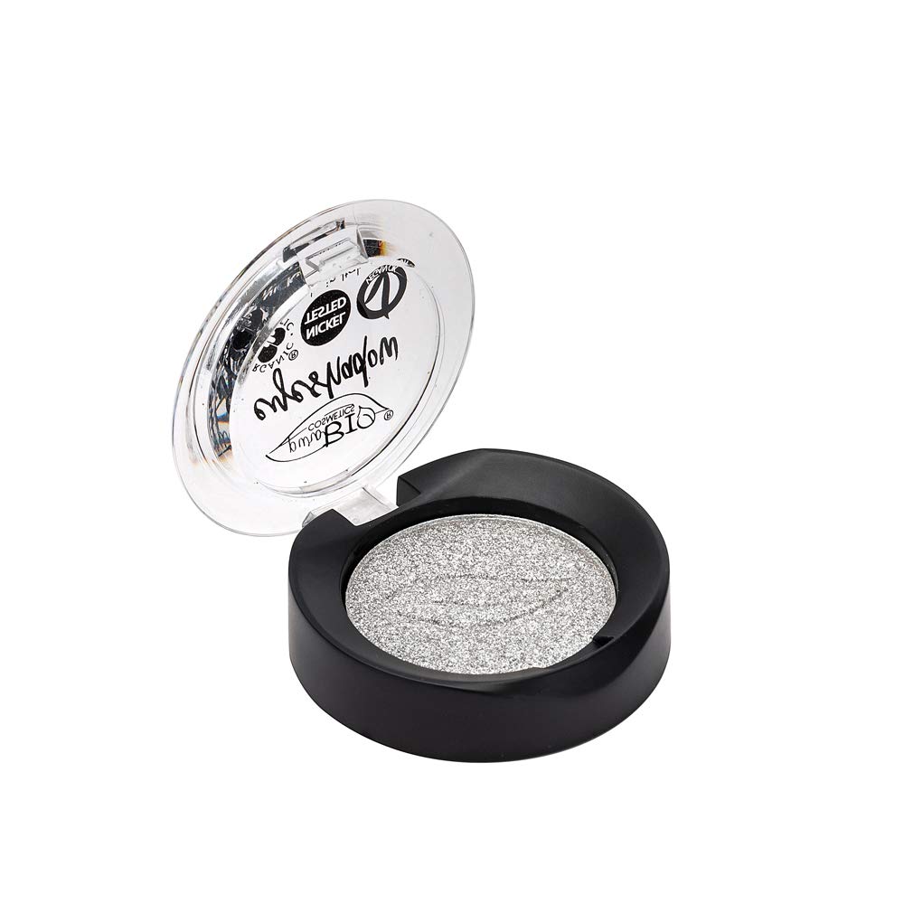 PuroBio Compact Shimmer Eyeshadow Pod, No. 23 Silver
