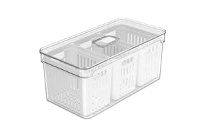 OU ORGANIZADOR CLEAR FRESH 5L COM 3 CESTOS