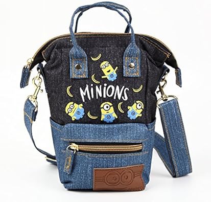 Amazon Co Jp ミニオン がま口 縦型ポーチ スマホケース Iphoneケース入れにも ミニオンミニタオル A ブラック シューズ バッグ