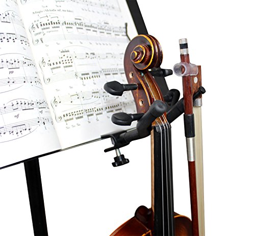 Vizcaya Violin Stand VLH20 Violin Hanger With Bow Holder for Music Stand/Microphone Stand (1 Pack) - Thumbnail 4