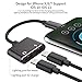 T-CORE iPhone 7 Adapter, 2 in 1 Lightning Adapter Charging and Music Headphone Splitter for iPhone 7 / 7 Plus, iPhone 8 / 8 Plus, iPhone X(Black)