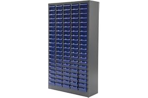 Yeeoy 100 Drawers Parts Cabinet Bolt and Nut Tool Storage Cabinet Part Organization Shelves with ABS Material Drawer for Tool Hardware Storage