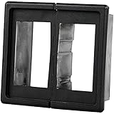 Nilight LED Light Bar Rocker Switch Holder Panel Switch Holder Housing Kit ABS Plastic Black Automotive Mount Toggle Switch Housing,2 years Warranty