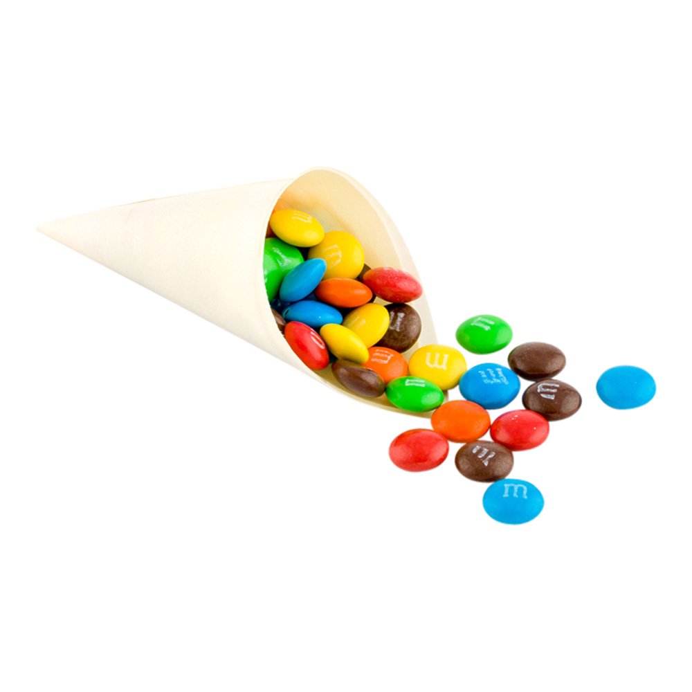 3-IN Pinewood Serving and Tasting Cone: Perfect for Appetizers and Finger Foods at Home Parties or Catering Events – Food-Safe Wood Food Cone – 2 oz - 200ct Box - Restaurantware