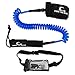 Own the Wave 10' Coiled SUP Leash & Waterproof Phone Bag - Blue