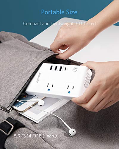 image for BESTEK 220V to 110V Voltage Converter, 200W Power Converter & Universa