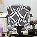 Jinzio Computer Office Chair Cover - Split Protective & Stretchable Cloth Polyester Universal Desk Task Chair Chair Covers Stretch Rotating Chair Slipcover, Smoky Grey