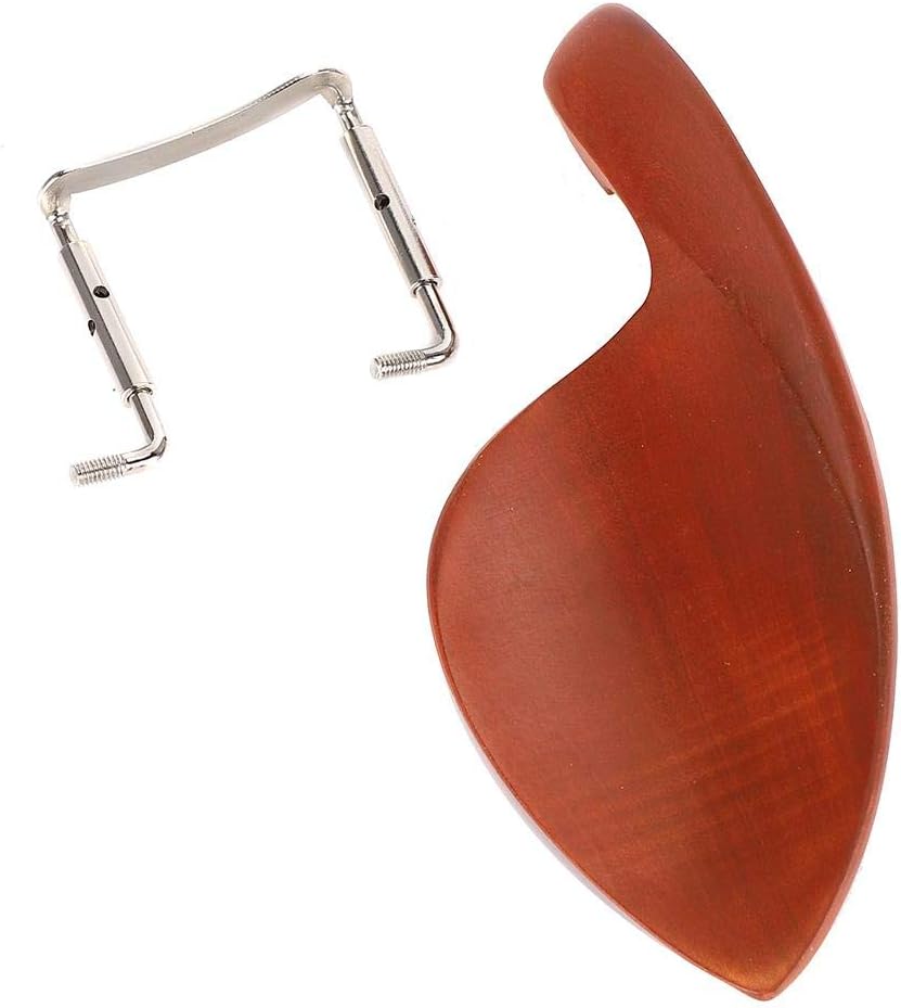 Drfeify Violin Chinrest Bracket, Wood + Metal Holder Violin