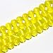 6mm Round Yellow Cat Eye Glass Beads Strand 15 Inch Jewelry Handmade DIY Beads