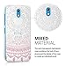 kwmobile Crystal Case Compatible with HTC Desire 526G - Hard Durable Transparent Protective Cover - Indian Sun Light Pink/White/Transparent