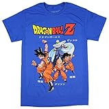 Dragon Ball Z Group Fighting Stance Men's T-Shirt Royal Blue