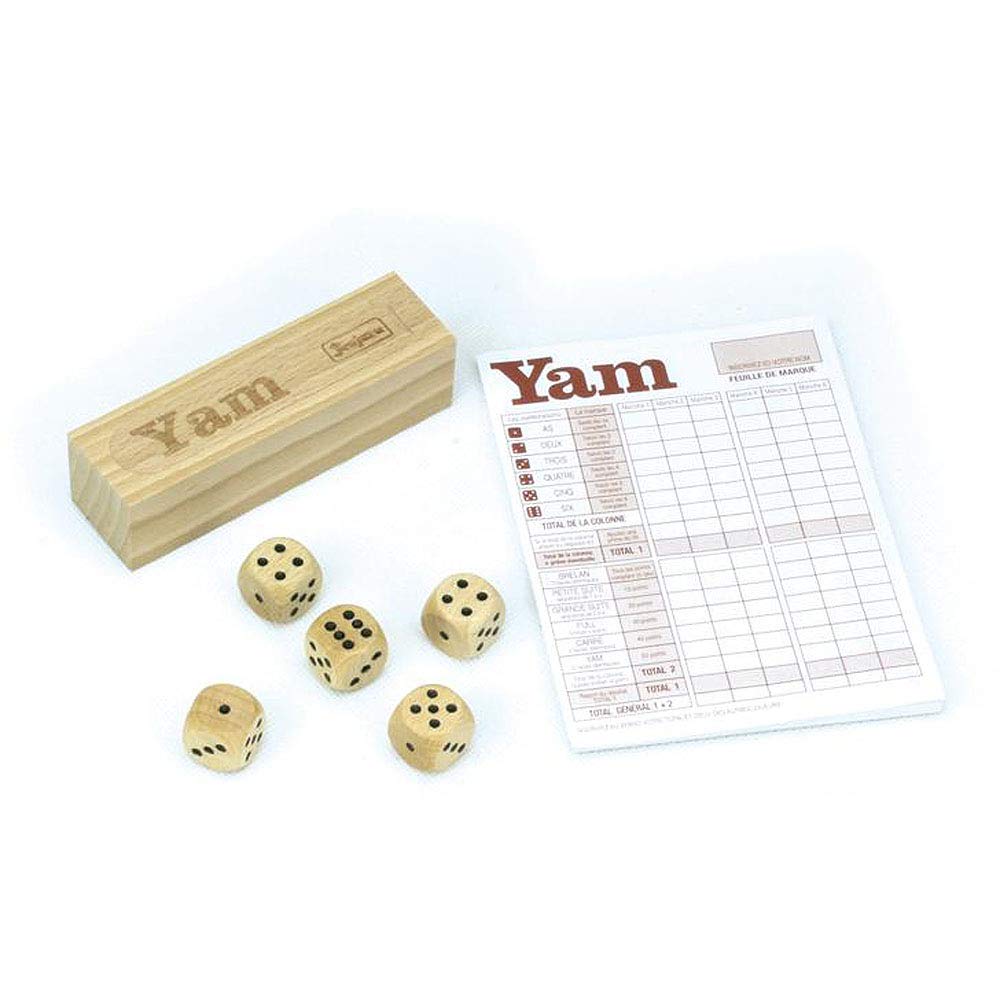 Jeujura JeujuraJ8195 Yam's Game In Wooden Box and Paper Pad