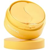 Mediheal Vita Collagen Under Eye Patches for - Korean Hydrogel Eye Pads (60 patches) with 7 Vitamin & 5 Micro Collagen. Moisturizng & Non Irritating Eye Gel Mask. Sealing Cap Included.