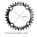 UPANBIKE Bike Narrow Wide Chainring 104 BCD Round Shape Single Chain Ring 32T 34T 36T 38T