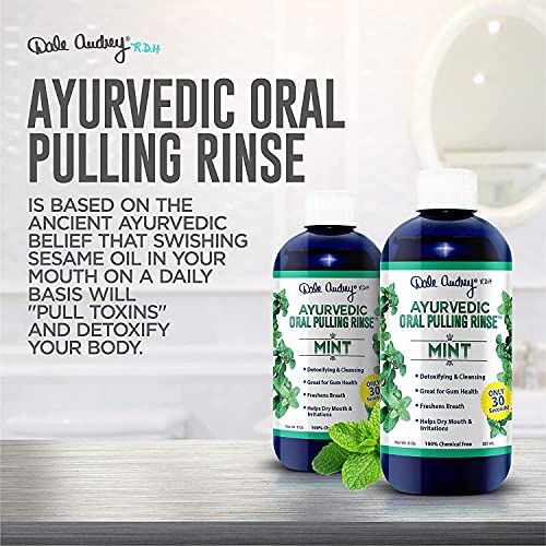 Dale Audrey Oil Pulling for Teeth and Gums Made in USA Mint Flavored
