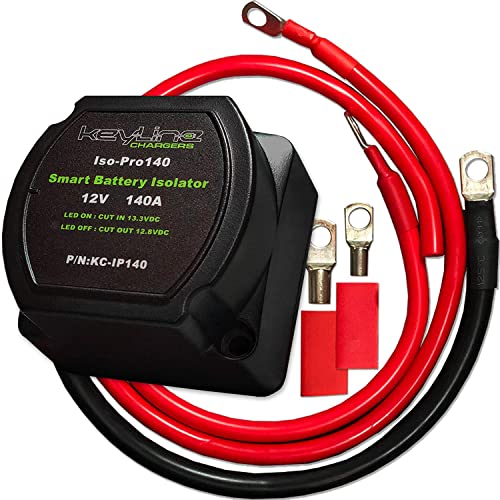 Dual Battery Isolator Kit 12v 140 Amp ATV/UTV Wiring Kit Voltage