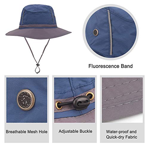 Jane Shine Outdoor Sun Hat Quick-Dry Breathable Mesh Hat Camping Cap