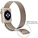 Walcase Fully Magnetic Closure Clasp Milanese Loop Stainless Steel iWatch Band for Apple Watch Series 3 Series 2 Series 1 - 38mm Gold