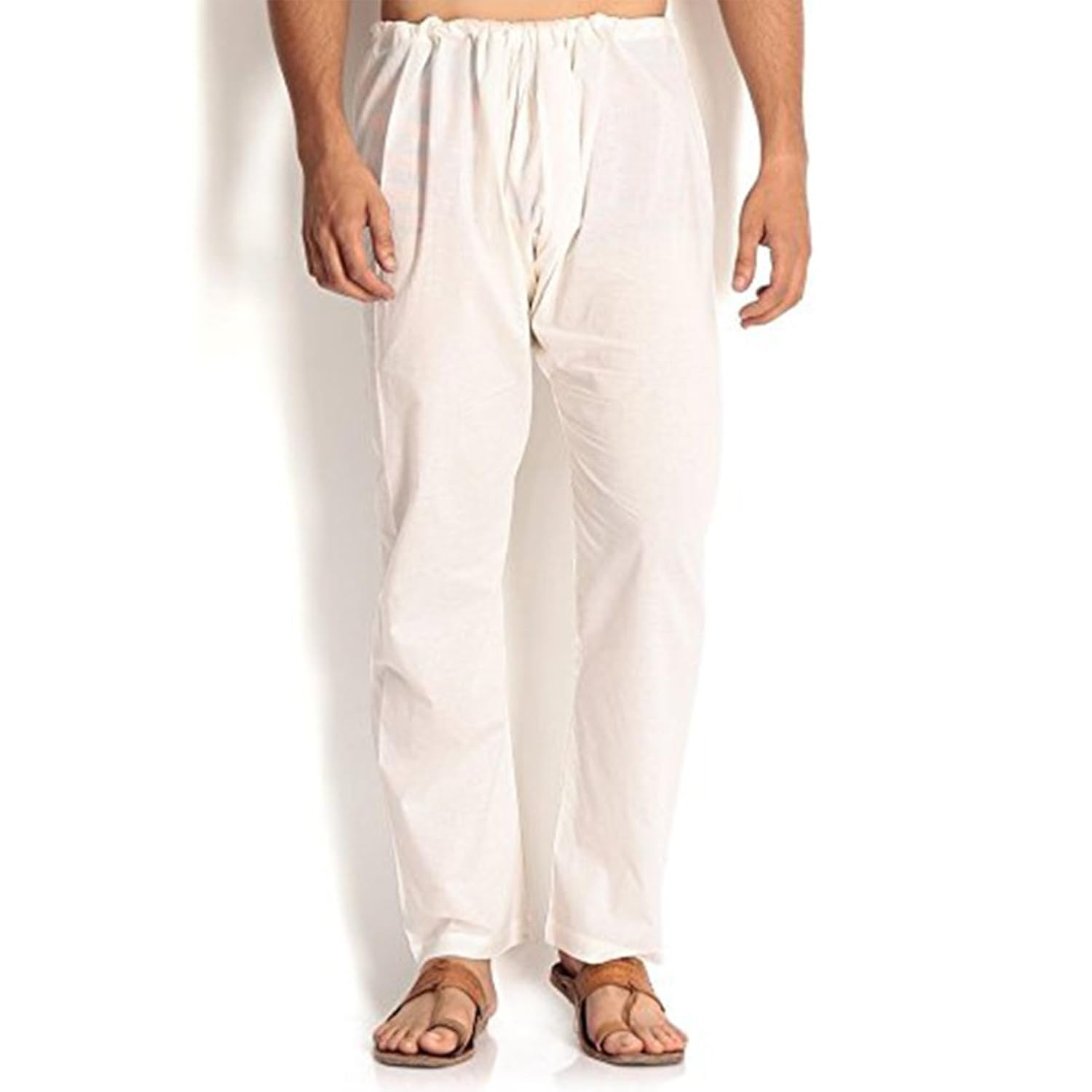 jainish men's cotton pyjama (ppj_01white)