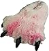 NORTY - Big Womens and Adults Big Foot Fuzzy Bear Claw Slippers, Pink 39432-Large