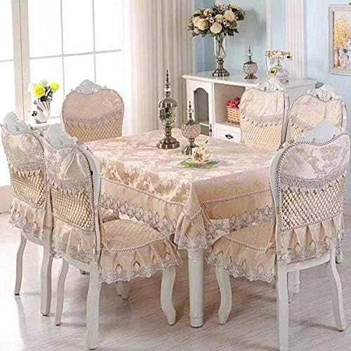 WEII Tablecloth European Luxury Table Coffee Table Coffee Tablecloth Art Table Mats Home Tablecloth Chair Cover Cushion Set