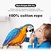 Bird Rope Perch Parakeet Toys, Spiral Cockatiel Toy, 63