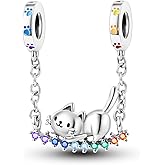 BEVALY Charm Fit for Pandora Bracelets Christmas Festival Heart Animals 925 Silver Bead Charms Jewelry Gift for Women and Friend