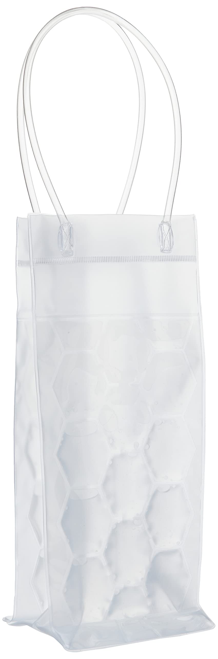 eBuyGB Can / Wine / Champagne Bottle Ice Bag - Cooler Cooling Holder Gel Carrier Chilling, Clear