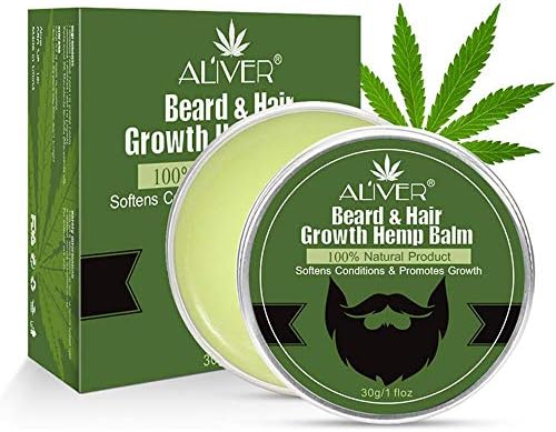 Yeldou Bread Growth Balm, Beeswax Beard Softener for Beard Growth and Nourishment, Portable Hair Growth Stimulating Beard Balm for Strengthens & Softens Beards & Mustaches