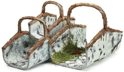 Birch Bark Fireside Baskets Bath Towel Basket