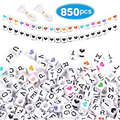 Perles Cubes Acryliques Lettres Alphabets 6mm Multicolores — Choix De Quantités Pour Bijoux DIY