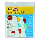 Amazon.com : Redi-Tag Laser Printable Index Tabs, Permanent Adhesive, 1 ...