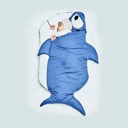  Hiltow Infant Cartoon Shark Sleeping Bag