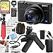 Sony RX100 VI Cyber-Shot Digital Camera 20.1 MP with 24-200mm Zoom Bundle with Shooting Grip and Tripod, 64GB Memory Card, Paintshop Pro, Case, Battery, Cleaning Pen Tripod and Accessories (9 Items)