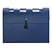 Smead Step Index Poly Organizer, 12 Pockets, Flap and Cord Closure, Letter Size, Navy Blue, 2 per Pack (70907)