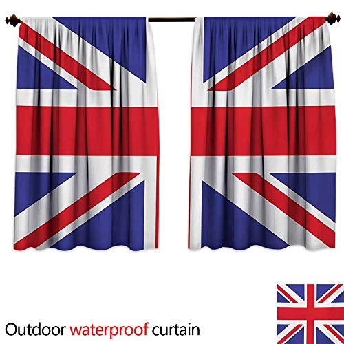 Lcxzjgk Union Jack Outdoor Window Curtains Classic Traditional