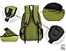 25L/30L/35L SOMISS Water Resistant Lightweight Packable Foldable Daypack Backpack (25L, ARMY GREEN)