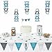 1st Birthday Boy - Fun to be One - Triangle Party Decoration Kit - 72 Pieces