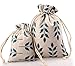 Meta-U Burlap Bags With Drawstring- Storage Bag- Sachets Bag- Gift Pouch For Party | Wedding-12pcs (13×17cm(5.2×6.8 inch), leaf)