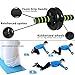 Monster Fitness Ab Wheel – Best Ab Wheel Roller for Abdominal Exercise – Perfect Exercise for Home, Gym, and were You Travel – Color Options – Comes with Knee Supporter – No Hassle 1 Year Guarantee