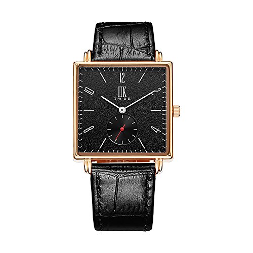 Mens watches black - men s wrist watches rose gold case…