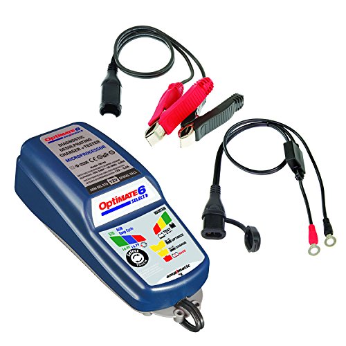 OptiMATE 6 Select, TM-191, 9-Step Battery Charger for 12V Starter and Deep Cycle Batteries