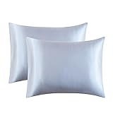 2 Pack Zippered Satin Pillowcase, Luxury and Silky