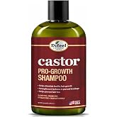 Difeel Castor Pro-Growth Shampoo 12 oz. - Made with Natural Castor Oil for Hair Growth, Sulfate Free Shampoo