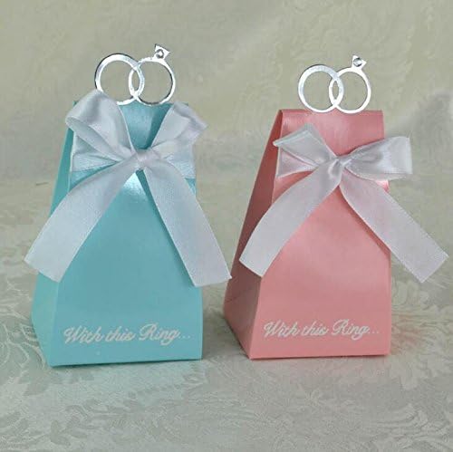 Nice Design White Bowknot Candy Chocolate Paper Gift Box For Wedding Birthday Tea Party Favor Decoration (Pink)